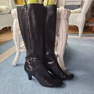 Liz Claiborne Gorgeous High Heel Dress Boots Black Size 8.5 Women's